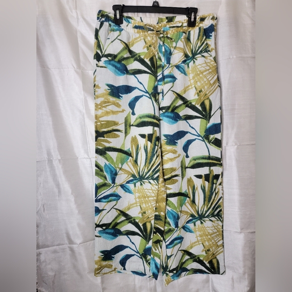 Chico's Pants - Chico's Tropical Leaf Print Pants